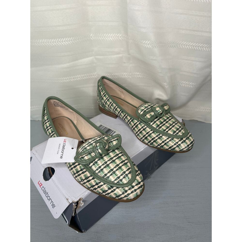 Liz Claiborne Granby Round Toe Loafers Green Multi Womens Size 5.5M - Picture 4 of 15
